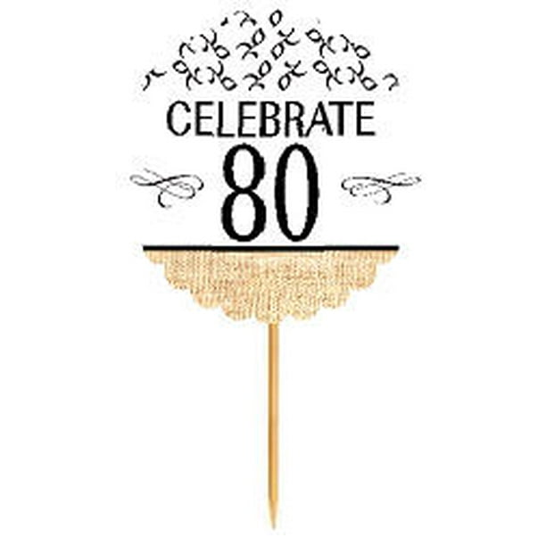 DECORATION AGE 80-80th  BIRTHDAY FOIL BALLOON DISPLAY TABLE CENTREPIECE 